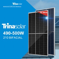 Trina Solar 210 Double Series solar cells solar Vertex mono 490w 495w price for home solar panel system with morego supply