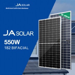 JA solar panel double glass solar panel bifacial 540W 535W 530W 545W 550W photovoltaic module