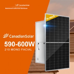 Canadian 210 Single Series solar panel Mono half cell 600w price with morego supply